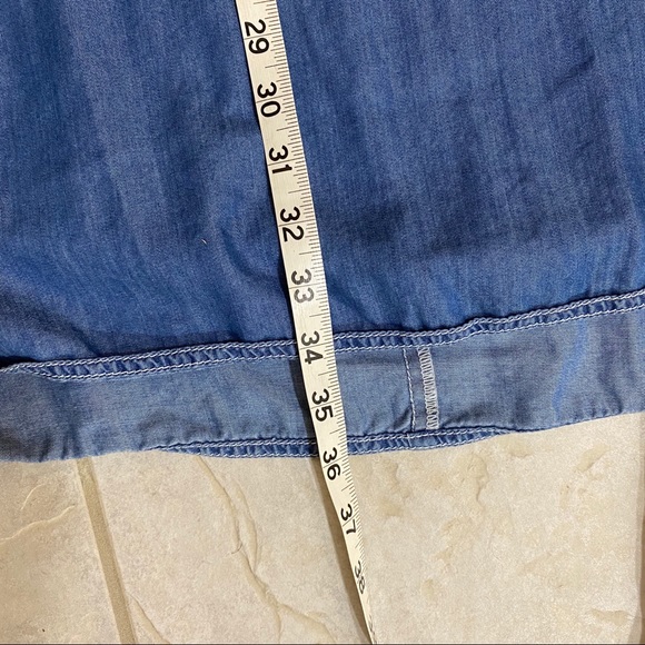 Bleu Bayou Embroidered Flowy Dress Pockets Knee High Dress 3/4 Sleeves b… - Picture 11 of 12